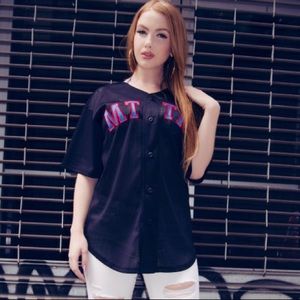 Married to the Mob Baseball Jersey T Shirt Top